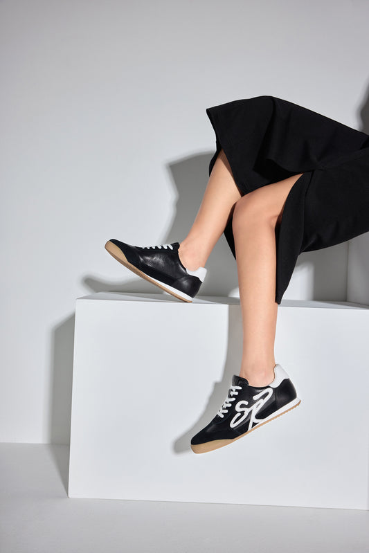 Sneakers - Round Toe Leather German Trainers EPN03