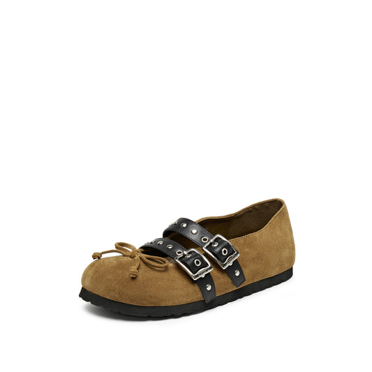 Clogs - Round Toe Suede Clogs A9668
