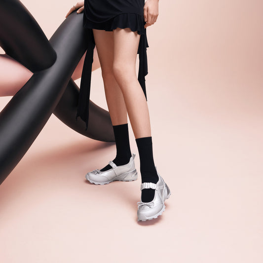 Mary Janes - Moonlight Butterfly Cream Mary Jane Platform Shoes Y2280