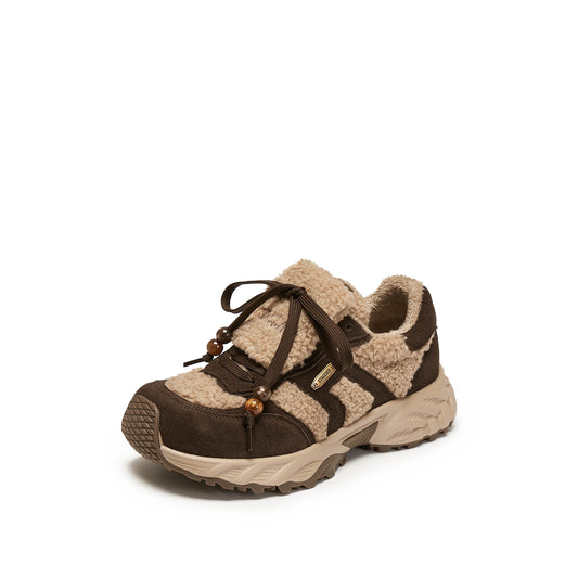 Sneakers - Furry Thick-soled Sports Casual Shoes J5925