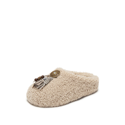 Birken - Fashionable Furry Half-slip Birkenstocks L6796