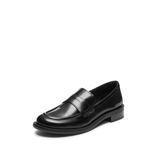 Loafers - Black Seam Detail Loafers EA709