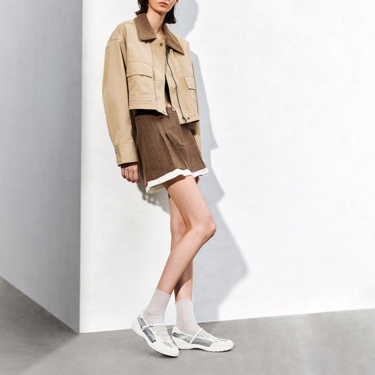 Mary Janes - "Starry Night" Rhinestone-Embellished Leather Pumps EB306