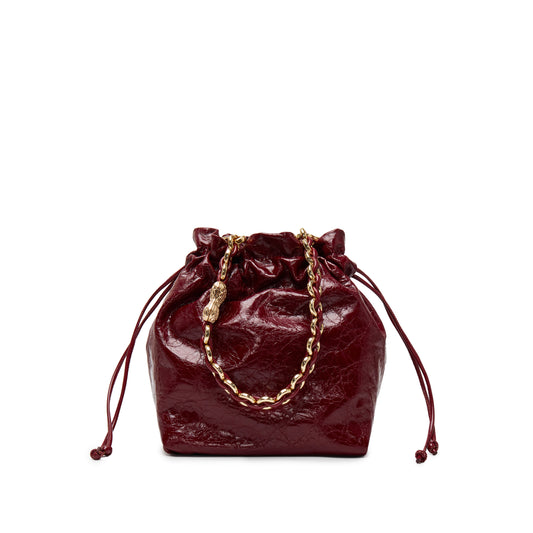 Bucket Bag - Drawstring Shoulder Crossbody Bucket Bag X8161
