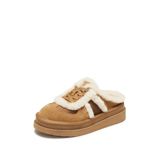 Birken - Furry Platform Half-slip Birkenstocks EIY10
