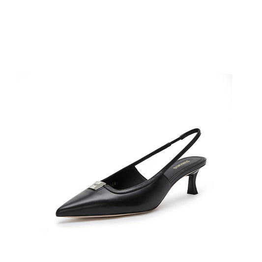 Court Shoes - Pointed Closed Toe Slingback Stiletto Pumps EDK62