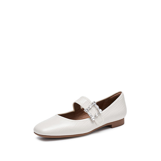 Mary Jane - Vive Glint - Square Toe Mary Jane Ballet Flats EPQ10