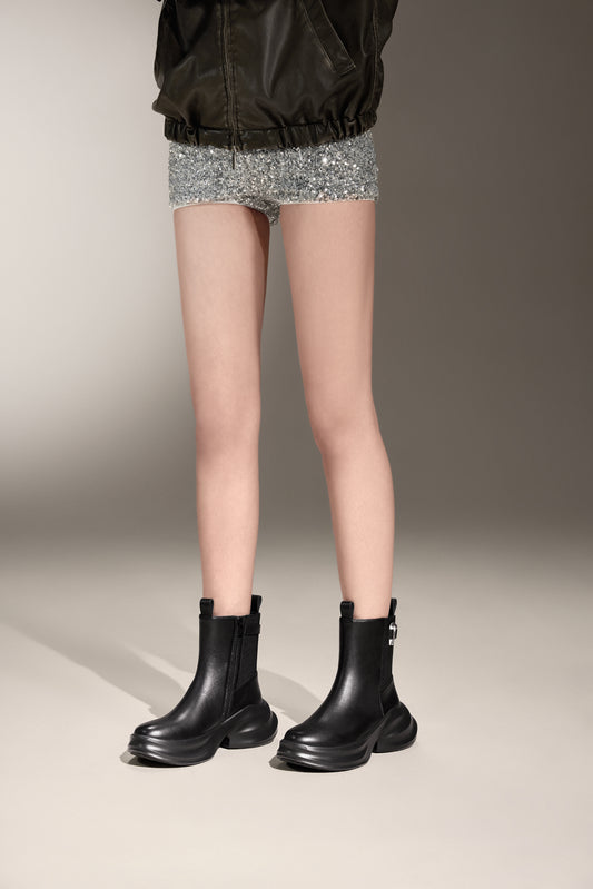 Staccato x Heliot Emil - Emil Platform Leather Charles Boots