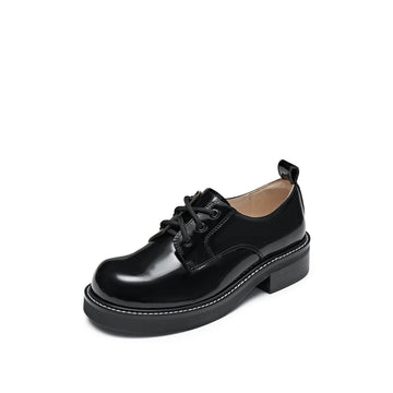 Loafers - Leather Chunky Sole Oxfords Loafers