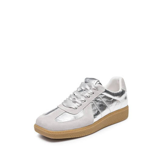 Sneakers - Colorblocked Square Toe German Trainers