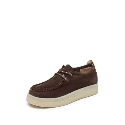 Loafers - Suede Platform Loafer