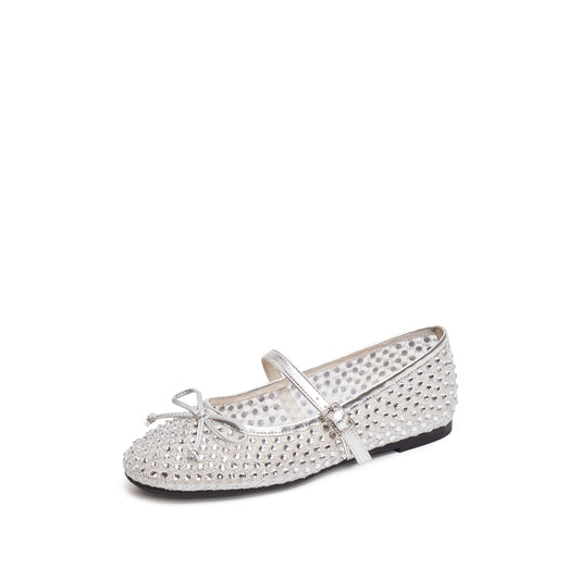 Mary Janes - Starry Diamond Ballet Flats for Women J2425