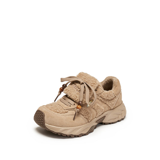Sneakers - Furry Thick-soled Sports Casual Shoes J5925