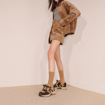 Sneakers - Furry Thick-soled Sports Casual Shoes J5925