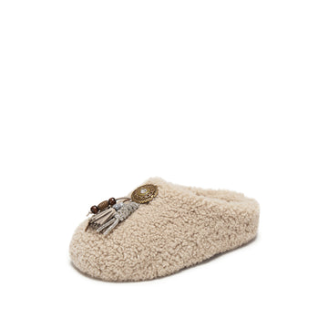 Birken - Fashionable Furry Half-slip Birkenstocks L6796