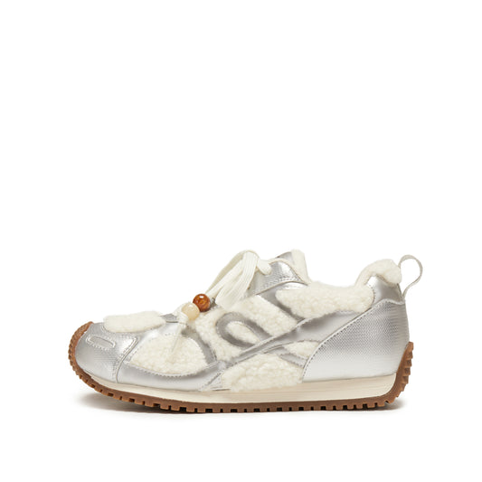 Sneakers - Retro Furry Warm Casual Flat Shoes J2570