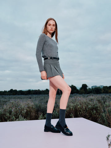 Loafers - Black Leather Slip-On Loafers 9UL21