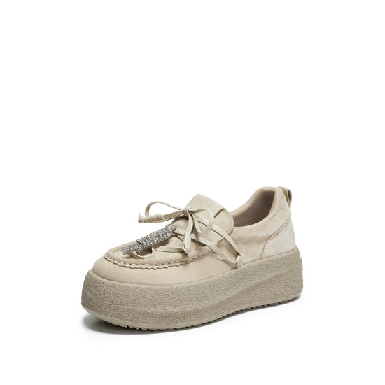 STACCATO Retro Platform Sneakers - Vintage Apricot