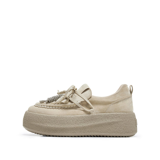 STACCATO Retro Platform Sneakers - Vintage Apricot