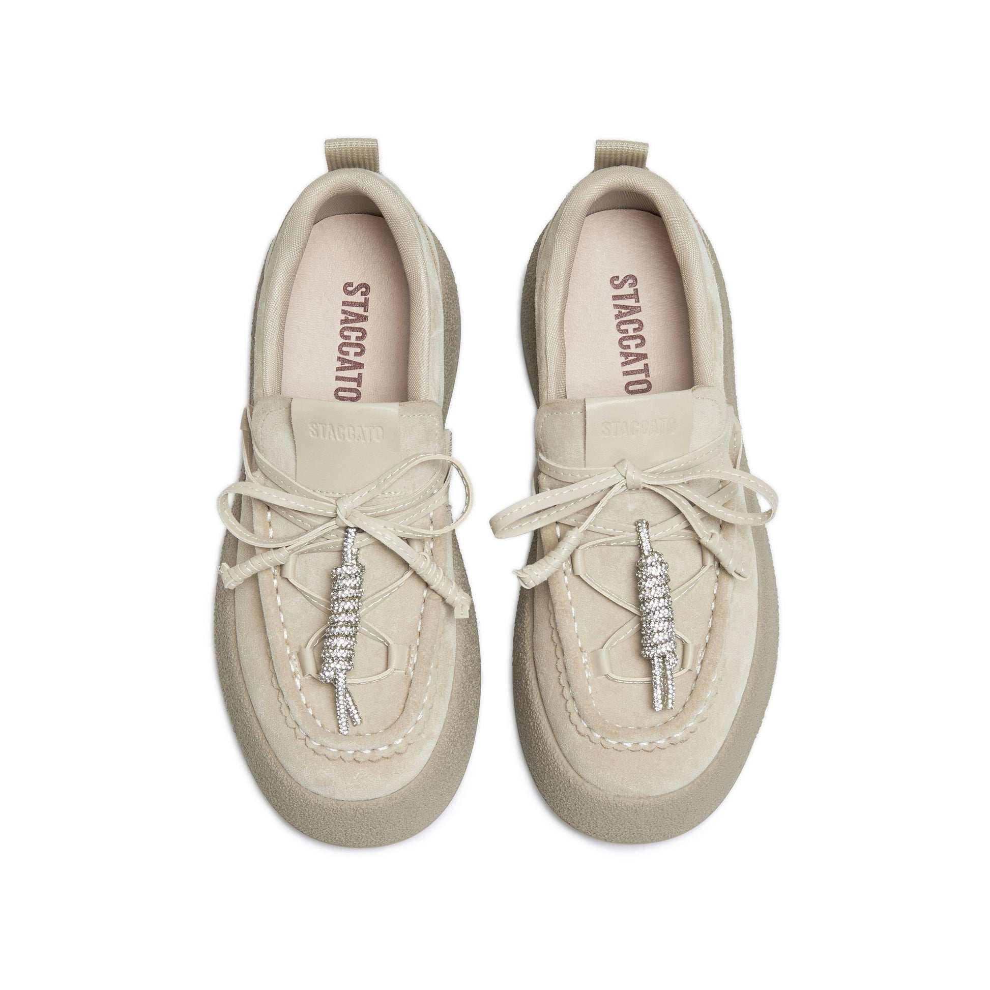 STACCATO Retro Platform Sneakers - Vintage Apricot