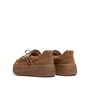 STACCATO Retro Platform Sneakers - Coffee Brown