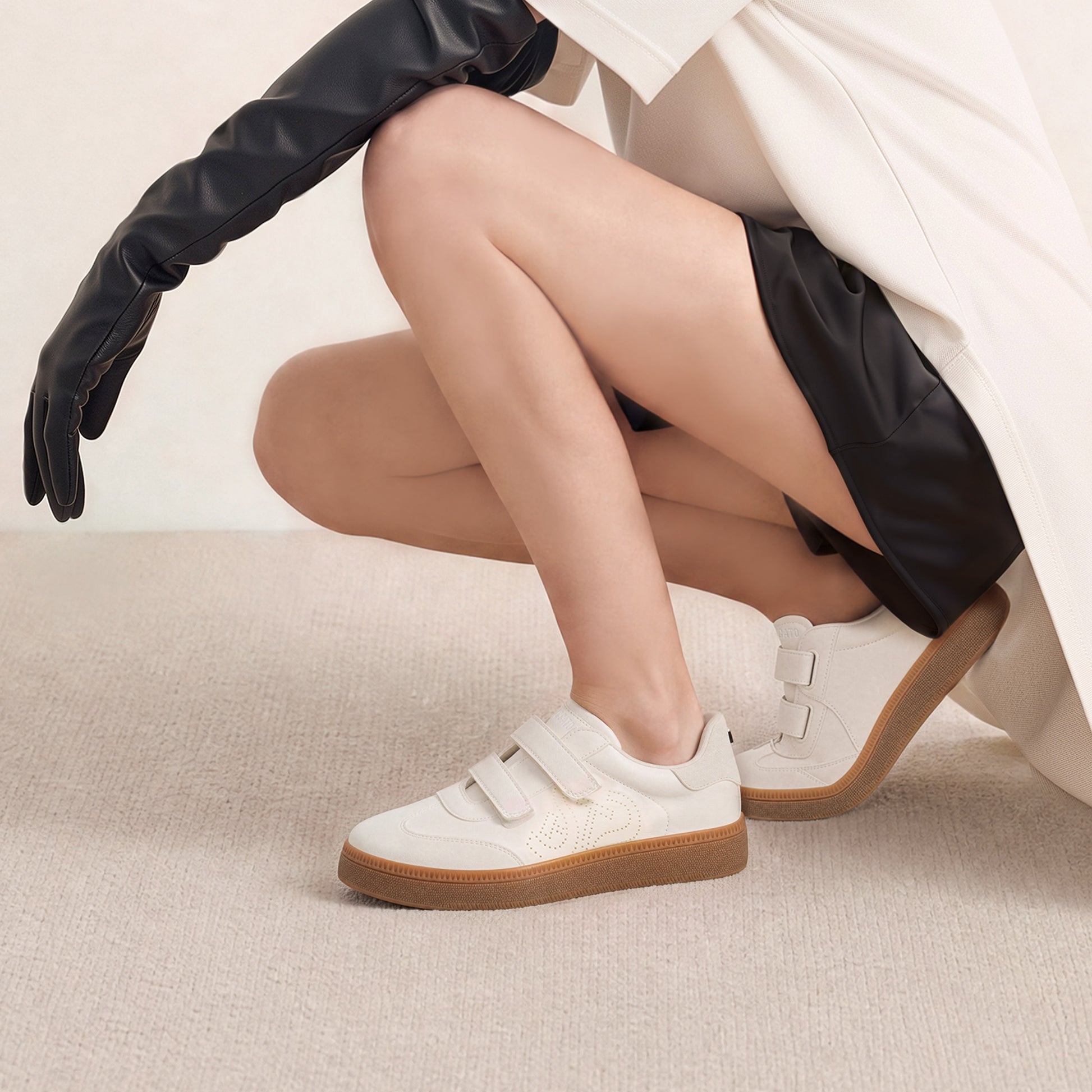 STACCATO Platform Trainer Sneakers - Cream White