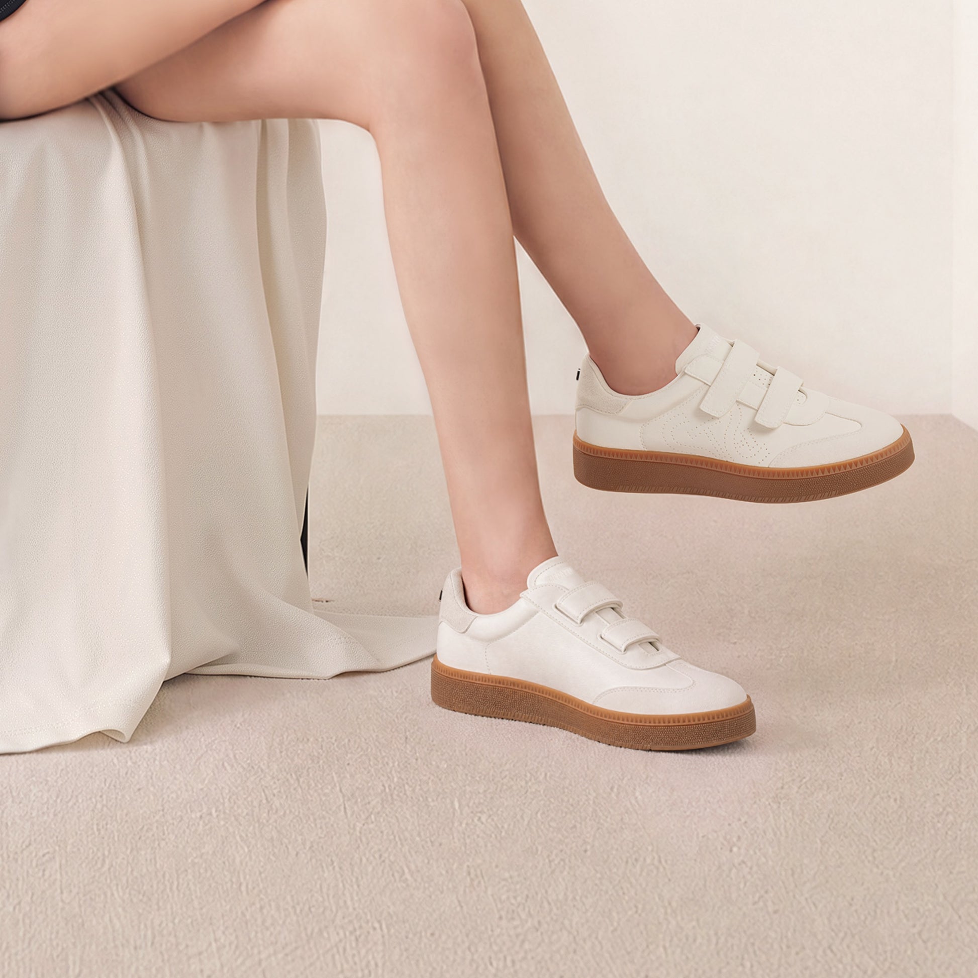 STACCATO Platform Trainer Sneakers - Oat Apricot
