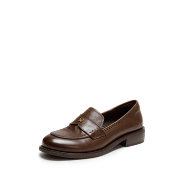 STACCATO British Platform Loafers - Old Money Brown