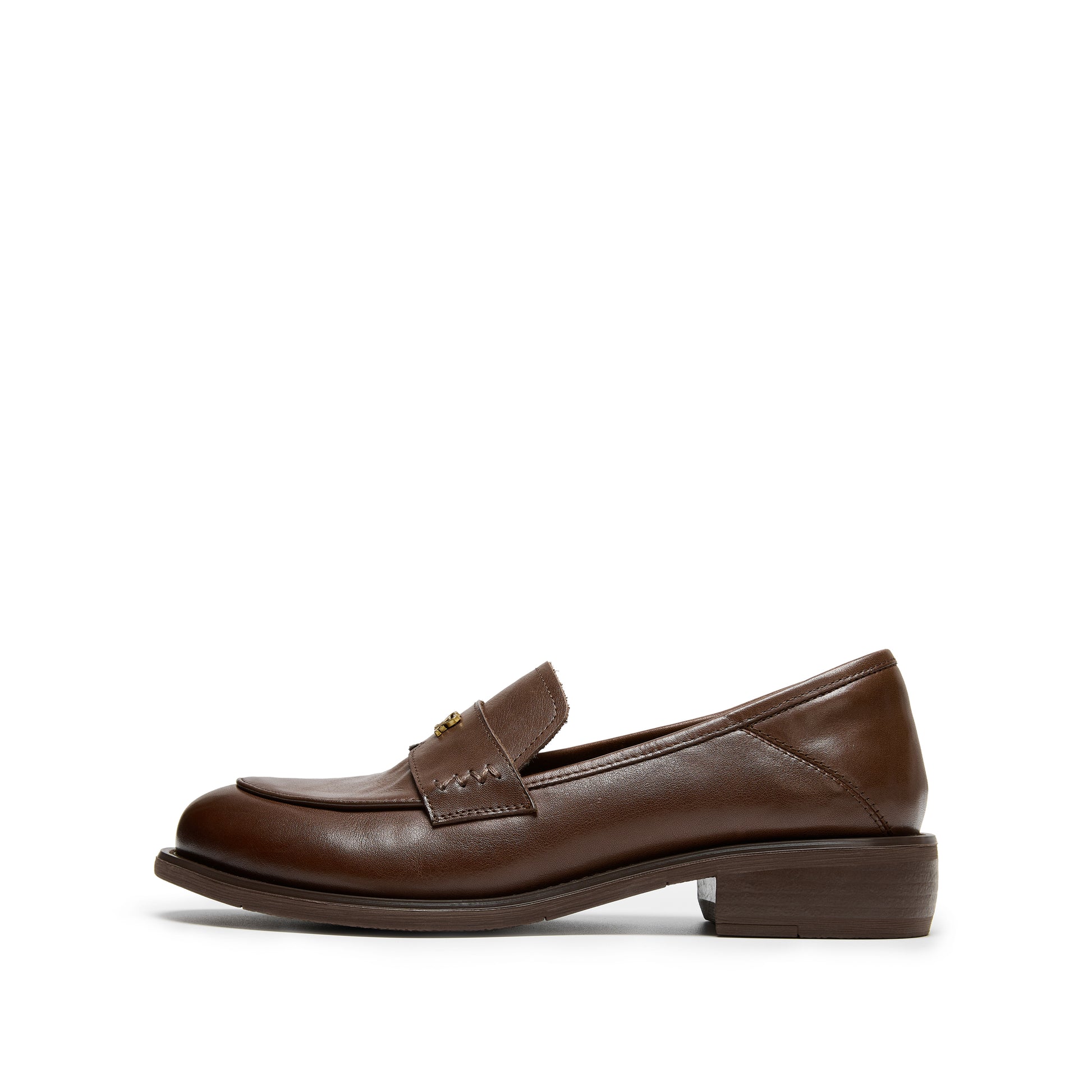 STACCATO British Platform Loafers - Old Money Brown
