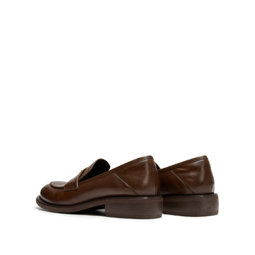 STACCATO British Platform Loafers - Old Money Brown