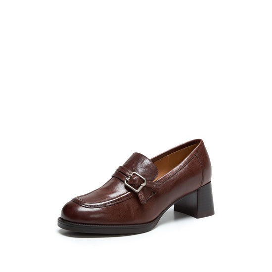 STACCATO Platform Loafers - Cocoa Brown