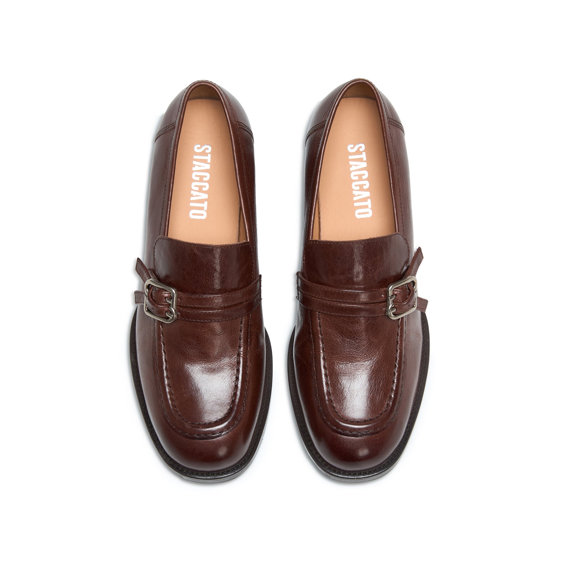 STACCATO Platform Loafers - Cocoa Brown