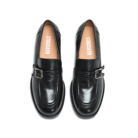 STACCATO Platform Loafers - Vintage Black