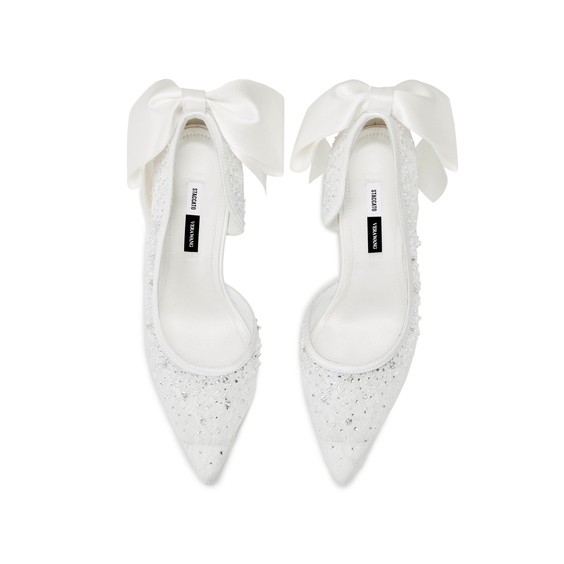 STACCATO x VERA WANG Bow High Heel Pumps - H1302CQ6 - Elegant White