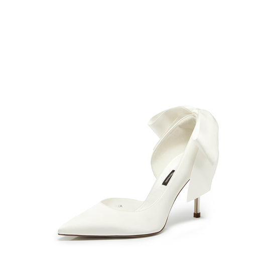 STACCATO x VERA WANG Bow High Heel Pumps - H1301CQ6 - Elegant White