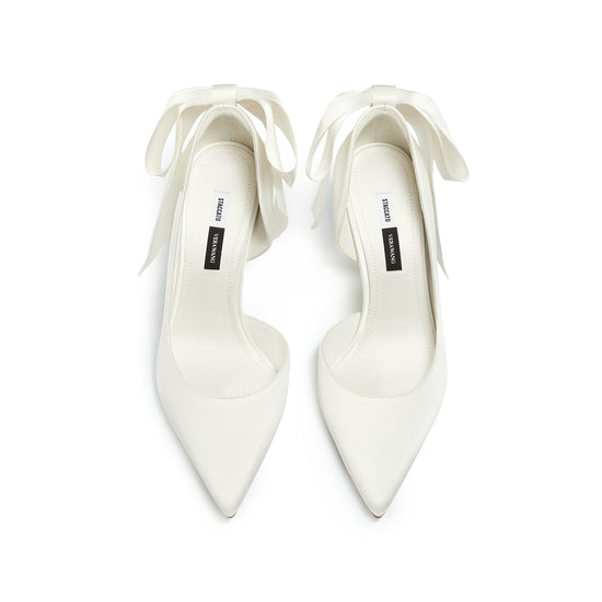STACCATO x VERA WANG Bow High Heel Pumps - H1301CQ6 - Elegant White