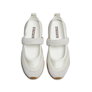 Detail Display 04 - STACCATO mary jane flats white-background angle 04