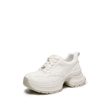 STACCATO Platform Dad Sneakers - Cream Frost White