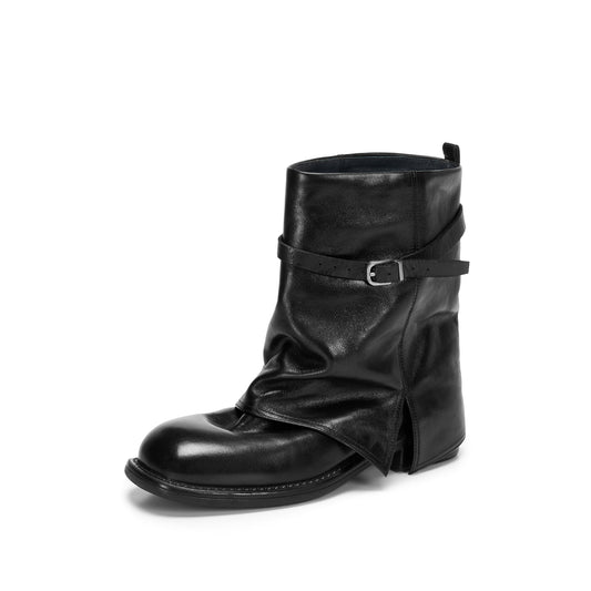 Moto Black STACCATO mid-calf boots, product view
