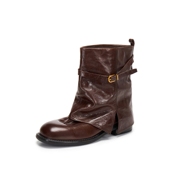 Vintage Brown STACCATO mid-calf boots, product view