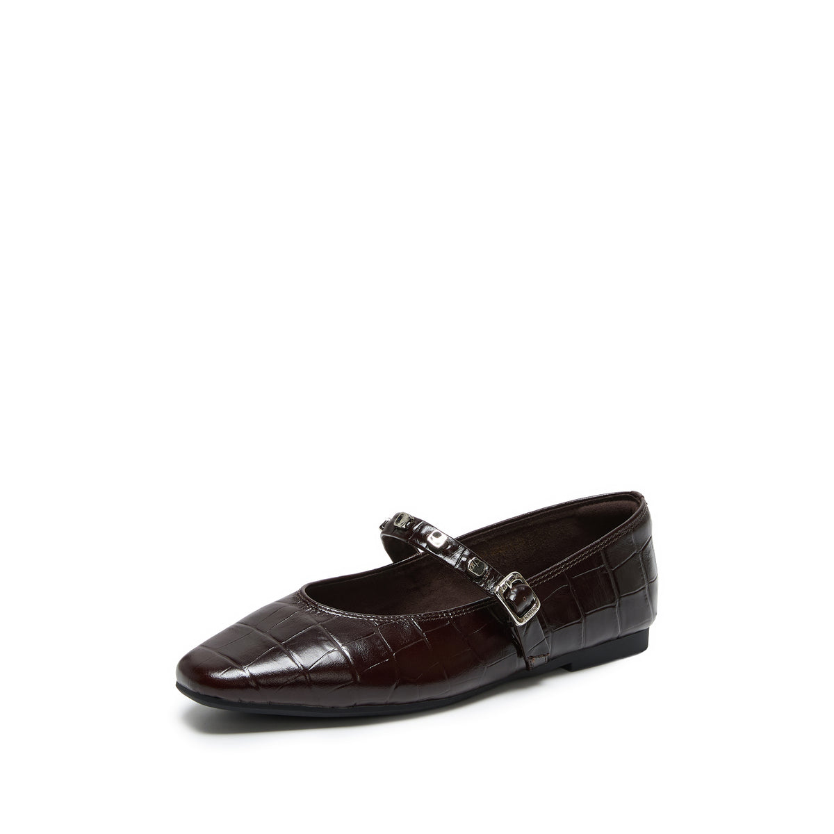 Dark Chocolate STACCATO mary jane flats, product view