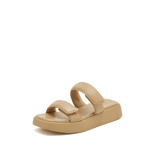 Sandals - Open Toe Double Strap Thick Sole Sandals