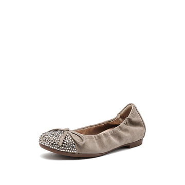 Flat Court Shoes - Round Toe Ballet Flats