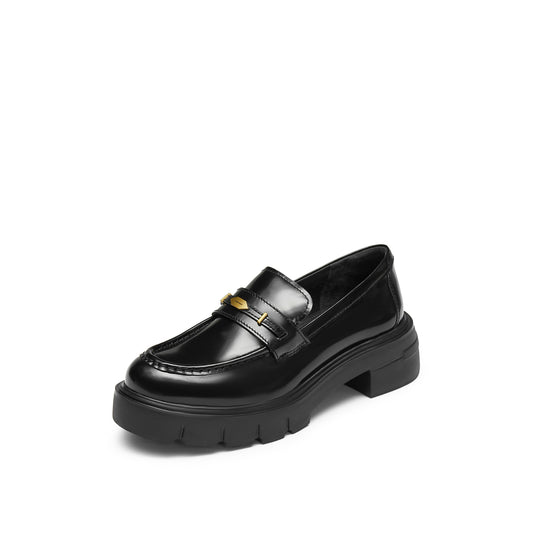 Loafers - Platform Chunky Slip-On Loafers