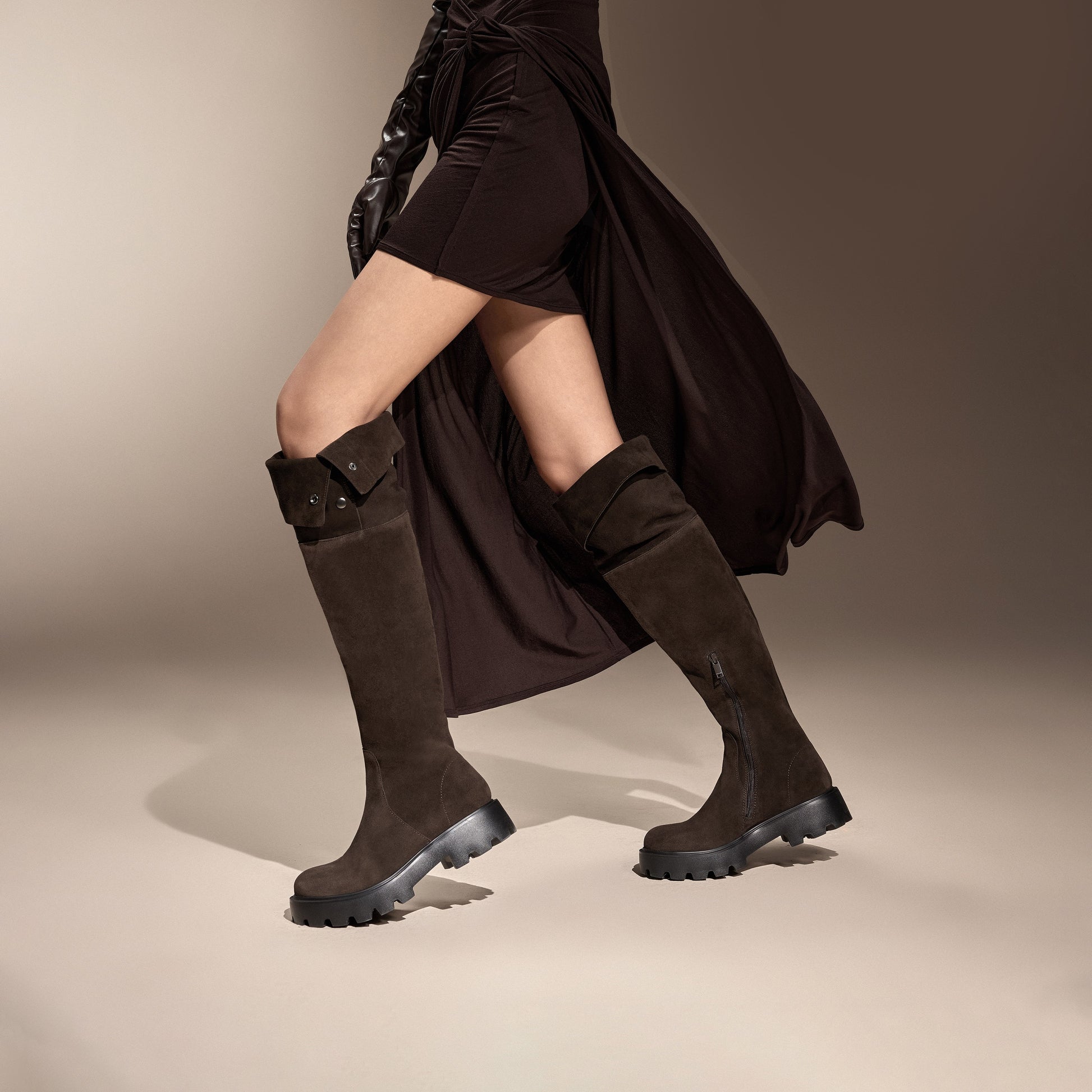 STACCATO Foldover Collar Over-the-Knee Boots – EGB37DC4 - image 4