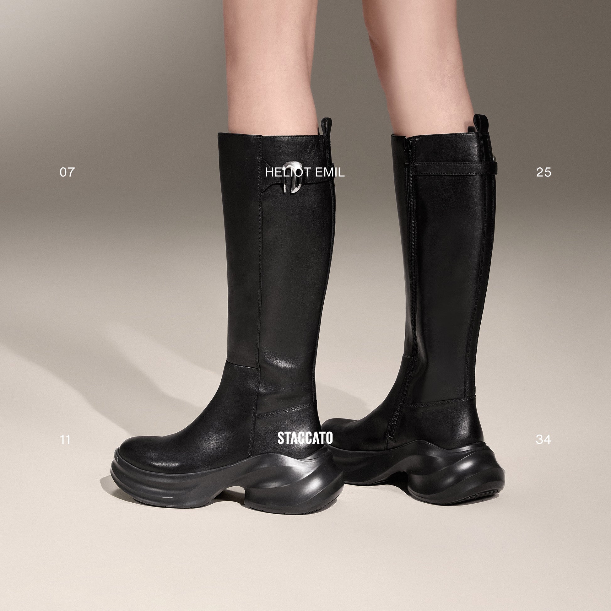 STACCATO x HELIOT EMIL Timeless Platform Knee-High Boots – EAI01DG4 - image 3