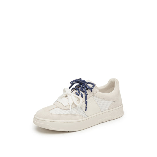 Sneakers - Colorblocked Panelled Chunky Sole Sneaker with Contrast Laces