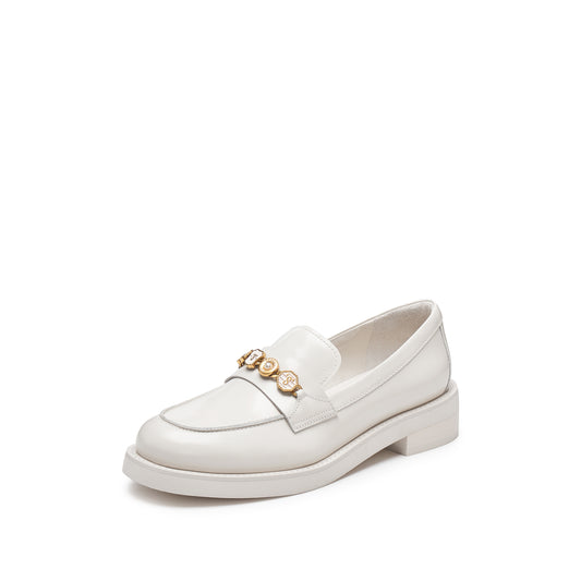 Loafers - Black Calf Leather Penny Detail Loafers 9UL01