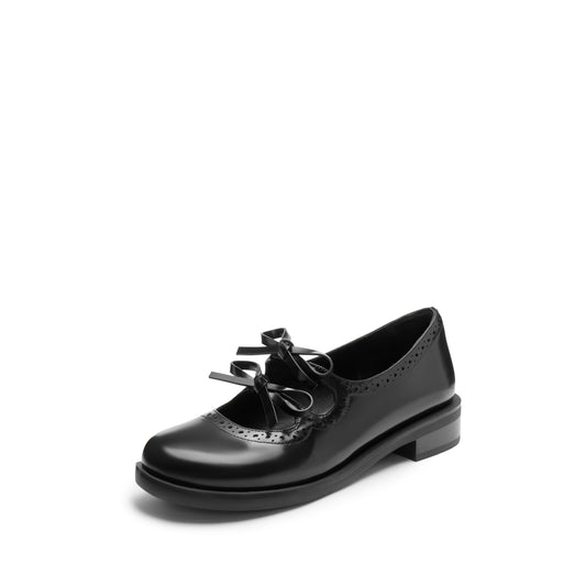 Mary Jane - Bowknot Round Toe Low Heel Mary Jane