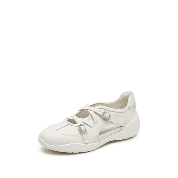 Mary Janes - "Spring Bow" Casual Leather Flats EB314